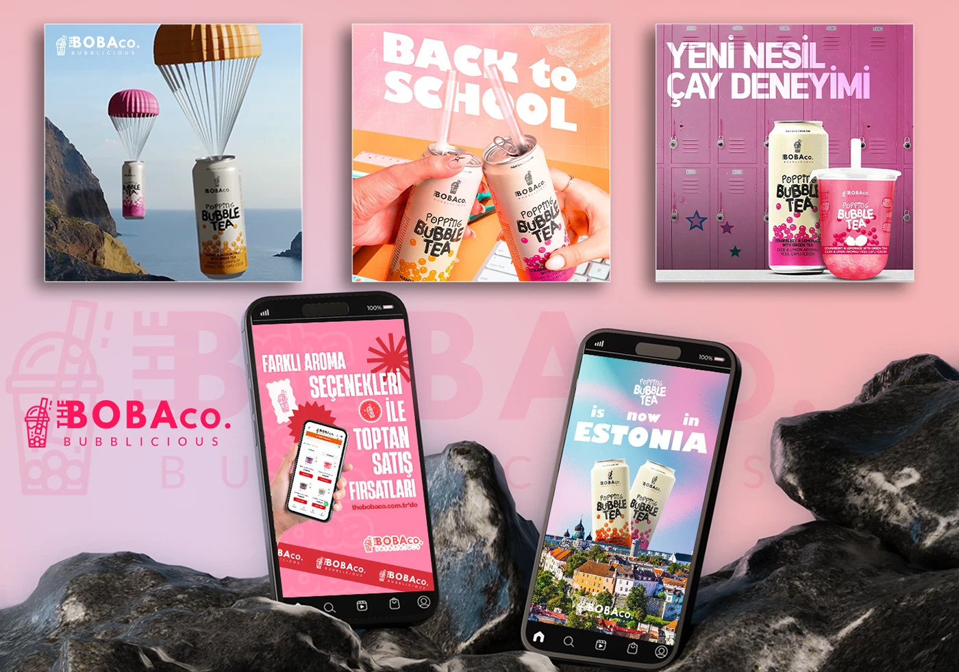 The BOBA Co. sosyal medya ve kampanya tasarımları