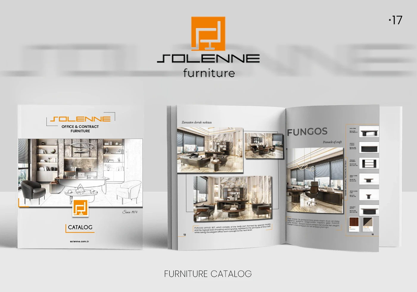 Solenne Furniture — özgün tasarım sunumu